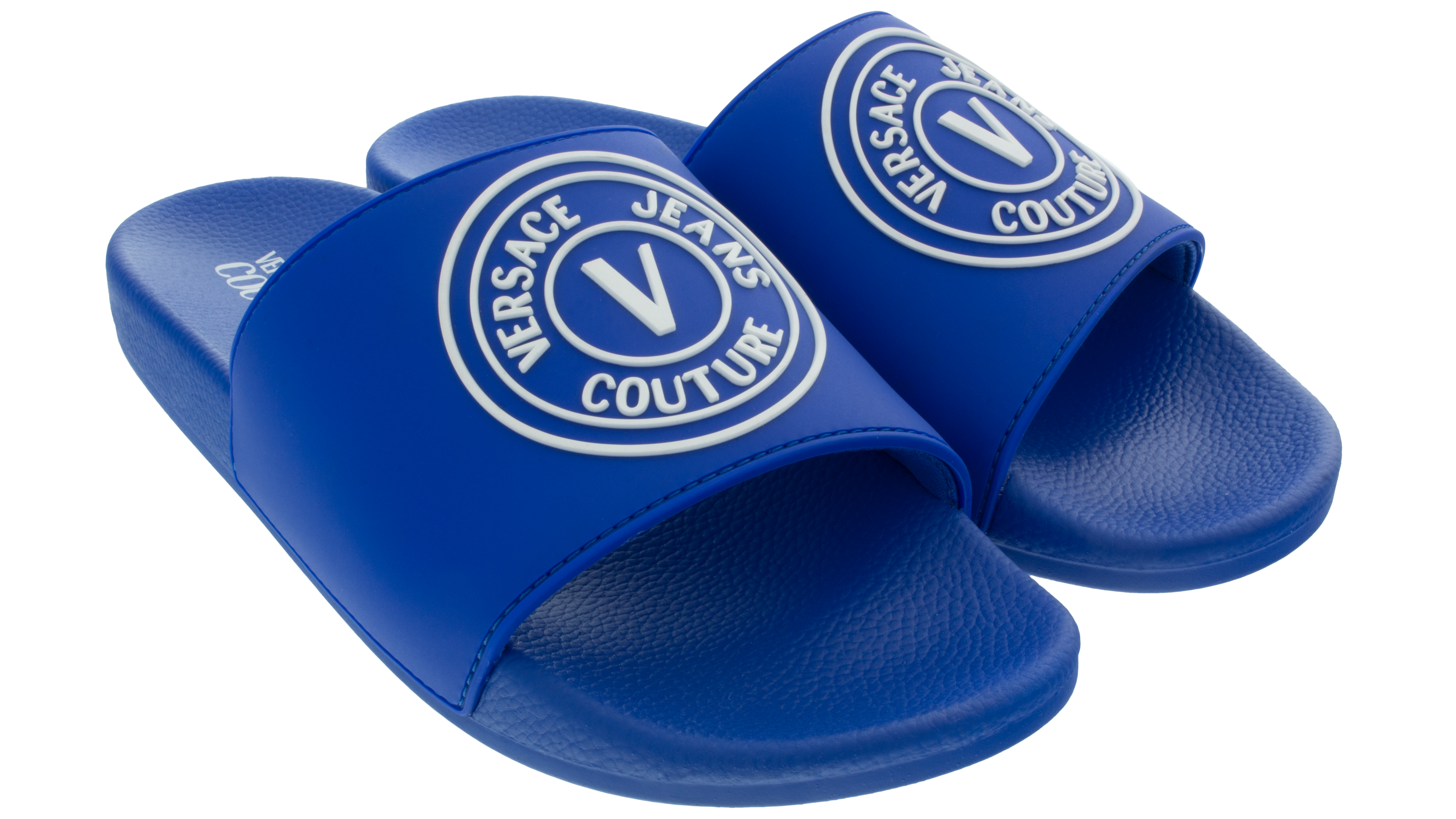 VERSACE ステゴロパンチャーズ Defective Versace Jeans Couture Electric Blue Logo Print