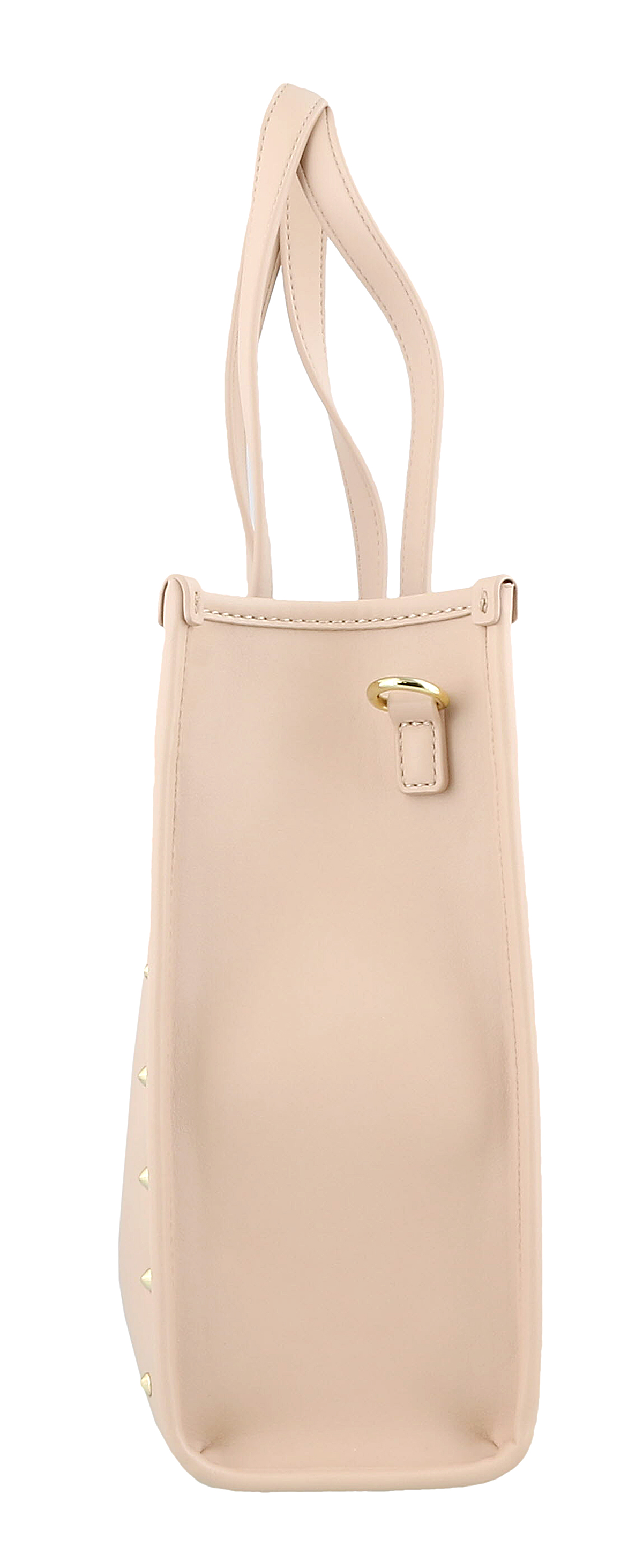 Versace Jeans Couture Powder Pink Gold Tone Studded Medium Shopper Tote Bag | eBay